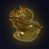 Medalha/Pregueiro em Ouro com Pedra Fina (19,2 Quilates)