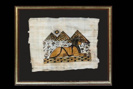 Quadro com Papiro Egipcio