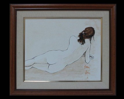 Quadro com ilustração Feminina