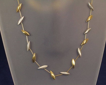 Colar em Ouro Amarelo e Branco (19,2 Quilates)