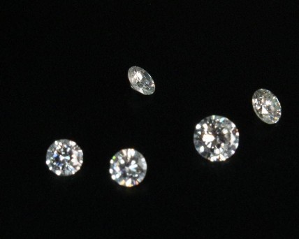 Diamantes Lapidação Brilhante Redondos