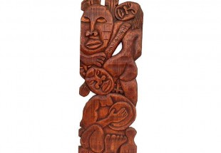 Quadro Decorativo Esculpido em Madeira Arte Africana