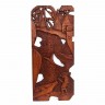 Quadro Decorativo Esculpido em Madeira Arte Africana