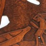 Quadro Decorativo Esculpido em Madeira Arte Africana