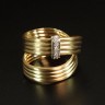 Anel Modernista em Ouro (19,2 quilates) e Diamantes