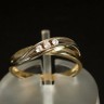 Anel em Ouro Branco e Amarelo (19,2 quilates)