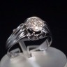 Anel Antigo em Ouro Branco (19,2 Quilates) e Diamantes