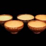 Conjunto de Tigelas de Barro Vermelho Vidrado