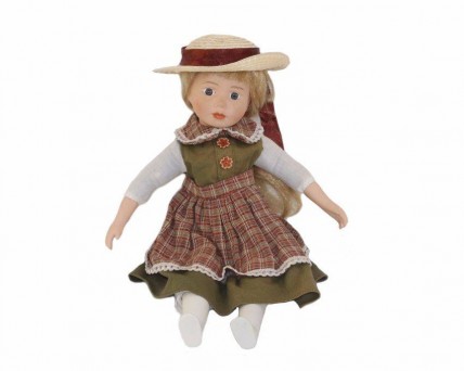 Boneca em Porcelana Campestre