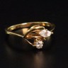 Anel em Ouro (18 Quilates) e Diamante