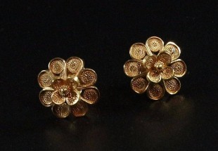 Brincos em Ouro Filigrana (19,2 Quilates)