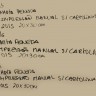 Impressão manual sobre cartolina