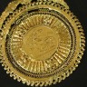 Medalhão Antigo em Ouro (Dragão II) e Meia Libra (916)