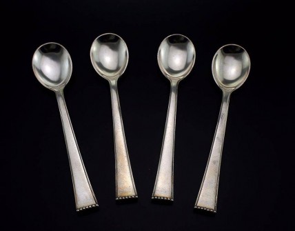 Conjunto de Colheres de Sobremesa em Prata 833