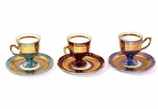 Conjunto de Três Chávenas de Café 'OHASHI CHINA'