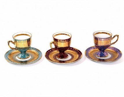 Conjunto de Três Chávenas de Café 'OHASHI CHINA'