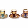 Conjunto de Três Chávenas de Café 'OHASHI CHINA'