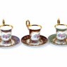 Conjunto de Três Chávena de Café 'OHASHI CHINA'