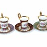 Conjunto de Três Chávena de Café 'OHASHI CHINA'