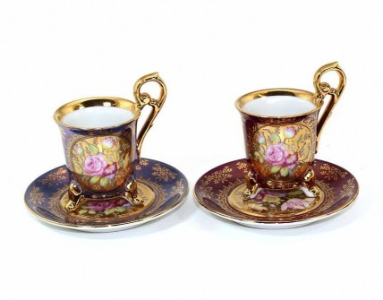 Conjunto de Duas Chávenas de Café 'OHASHI CHINA'