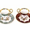 Conjunto de Duas Chávenas de Chá 'OHASHI CHINA'
