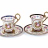 Conjunto de Duas Chávenas de Chá 'OHASHI CHINA'