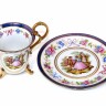 Conjunto de Duas Chávenas de Chá 'OHASHI CHINA'