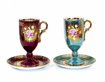 Conjunto de Duas Chávenas de Café 'OHASHI CHINA'