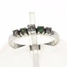 Anel em Ouro Branco (19.2 Quilates) e Diamantes
