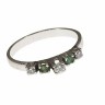 Anel em Ouro Branco (19.2 Quilates) e Diamantes