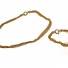 Conjunto de Colar e Pulseira em Ouro (19.2 Quilates)