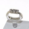 Anel em Ouro Branco (19.2 Quilates) e Diamantes