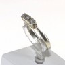Anel em Ouro Branco (19.2 Quilates) e Diamantes