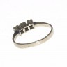 Anel em Ouro Branco (19.2 Quilates) e Diamantes