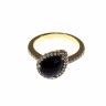 Anel em Ouro (14 Quilates) e Diamantes