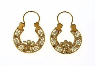 Arrecada em Ouro Filigrana (19.2 Quilates)