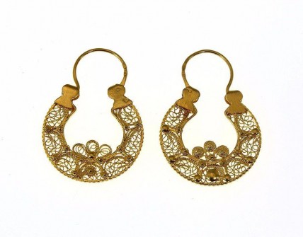 Arrecada em Ouro Filigrana (19.2 Quilates)