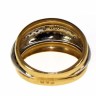 Anel em OURO BRANCO/AMARELO (19,2 kl) DIAMANTES