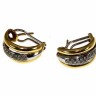 Bincos em OURO BRANCO E AMARELO (19,2KL) DIAMANTES