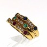 Anel em OURO / DIAMANTES, ESMERALDAS, SAFIRAS e RUBIS