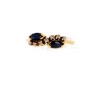 Anel em Ouro 19.2 Quilates, Diamantes e Espinelas Azuis