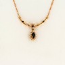 Gargantilha em Ouro  (19,2k), Diamantes e Safiras