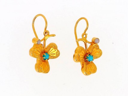 Brincos Antigos em OURO 19,2 Quilates