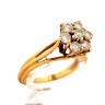 Anel Antigo em Ouro e Diamantes