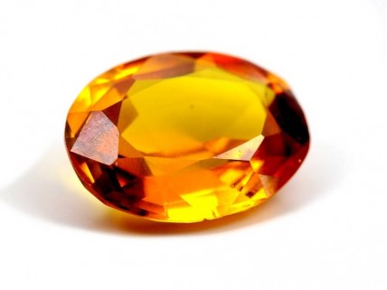 Safira Natural Amarela em talhe Oval