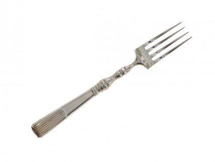 Garfo de Sobremesa em Prata da Topázio 833 Modelo CANINHAS  ( ANTIGO)