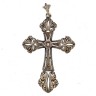 Cruz Antiga em Prata 833 Ouro 19,2K e DIAMANTES