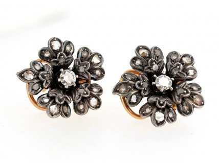 Brincos ANTIGOS em Ouro de 19,2K, Prata 833 e DIAMANTES