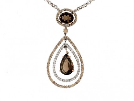 Colar Ouro 18K DIAMANTES e AMETISTAS