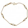 Pulseira em Ouro de 18K e Pérolas
